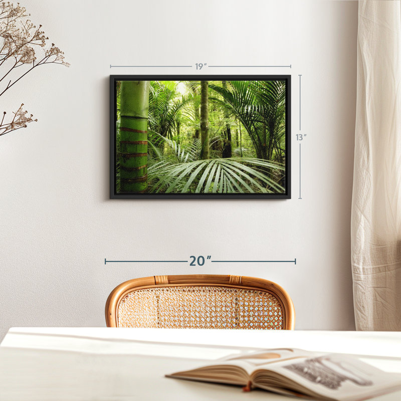 Nature «Into The Jungle», reproduction sur toile, H 13 po x l 19 po