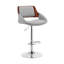 Tabouret Mid-Century à hauteur réglable avec accoudoirs en similicuir et métal-1959663875-1959663872