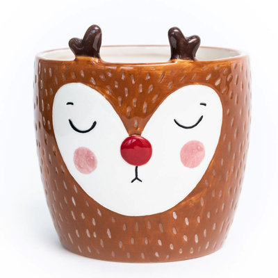 Renne avec pots à fleurs Jinesh