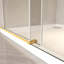 Porte de douche coulissante en acier inoxydable avec structure imperméable et verre trempé durable-131676255-131676256