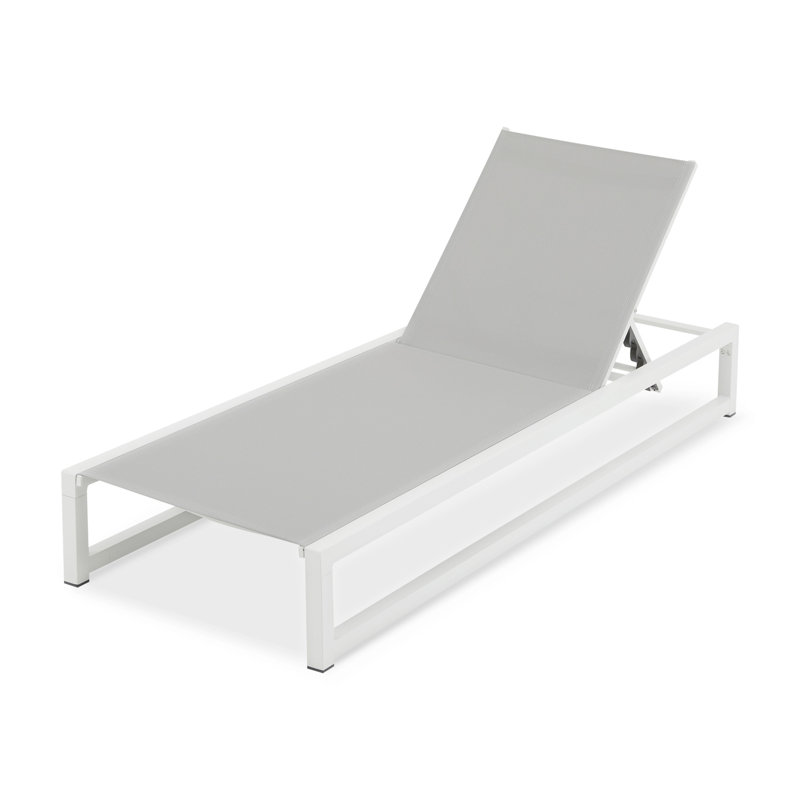 Chaise longue d'extérieur réglable à 5 niveaux