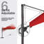 116' X 116' Square Double Top Patio Cantilever Umbrella, Wheel Weighted Base Included-1793490739