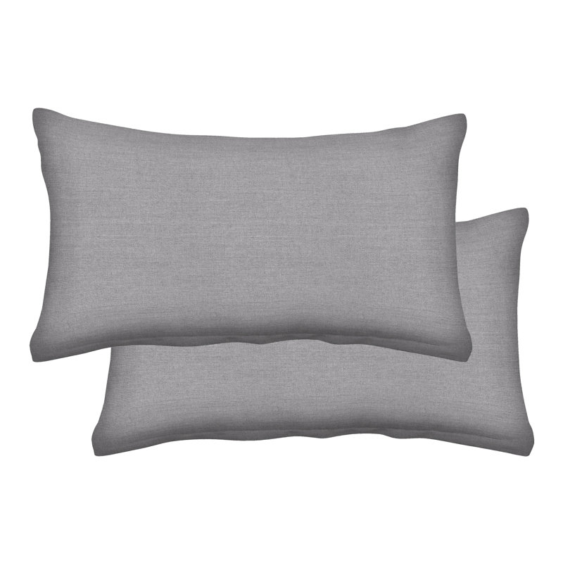 Coussin texturé texturé, L 21 po x L 12 po, Étain Vista