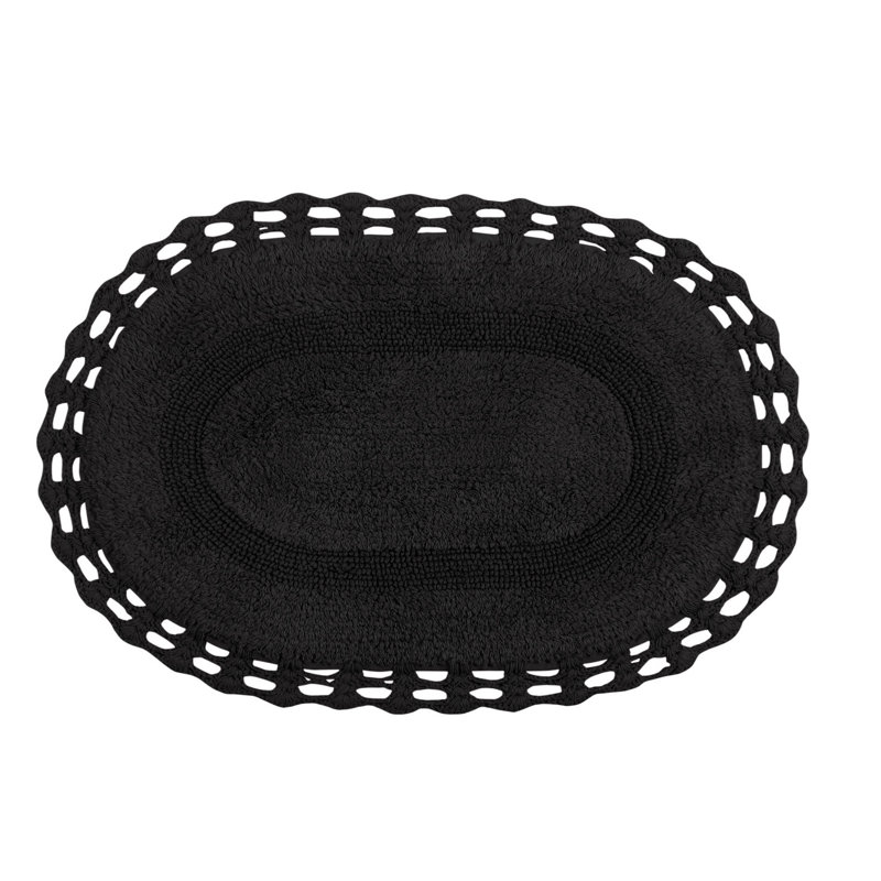 Soft Bath Rug, 17" W x 24" L, Gray