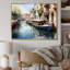 «Beige Canal Watercolor Whimsy I», reproduction sur toile-607245937-607245945