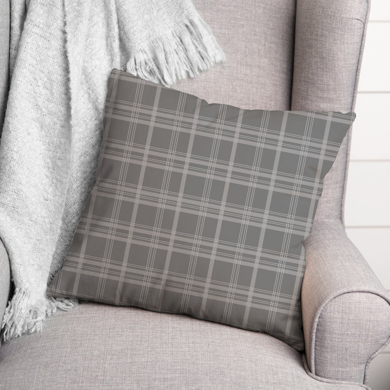  Plaid Throw Pillow