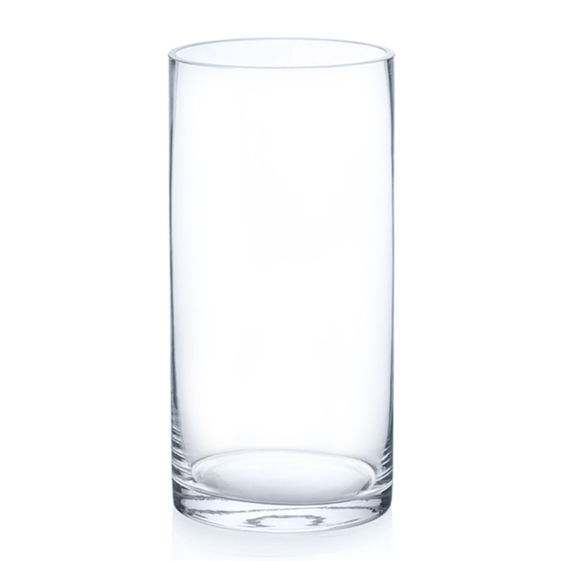 Glass Table Vase, 8" H x 4" W x 4" D