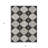 3' X 5' Black And Silver Floral Washable Indoor Outdoor Area Rug