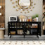 Buffet bas de l 55,1 po avec quatre portes-106913111