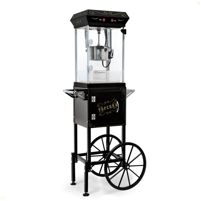 6OZ Popcorn Maker:This 480W Theater-Style Popcorn Popper. It Includes An Old Maids Drawer To Collect Un-Popped Kernels, Making Cleanup A Breeze.
