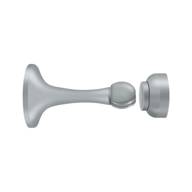 Support de porte magnétique Deltana MDH30U26D 3 po; finition chrome satiné, Chrome brossé