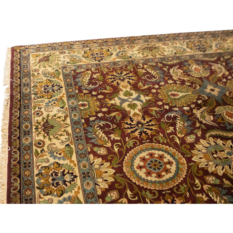 Tapis multicolore de haute qualité noué à la main