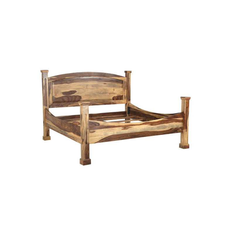 Traci Solid Wood Platform Bed, King, Natural