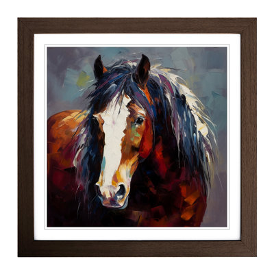 Shire Horse Expressionism - Framed Print
