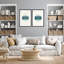 Coastal Retreat Oceanic Duology: Abstract Circles Diptych-618073099