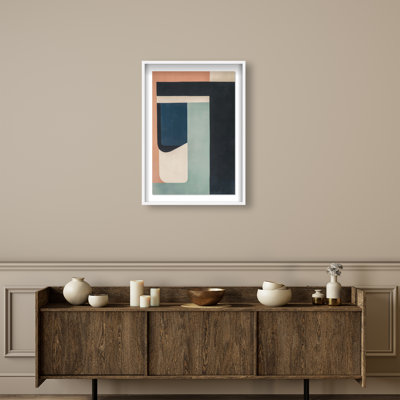 Eternal Shores Shadowbox Abstract Print by Oliver Gal, Black Frame, 10 x 15