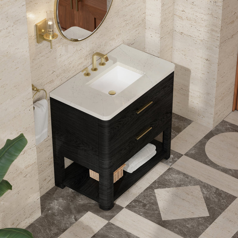 Meuble-lavabo simple l 36 po Lucian, Siberian