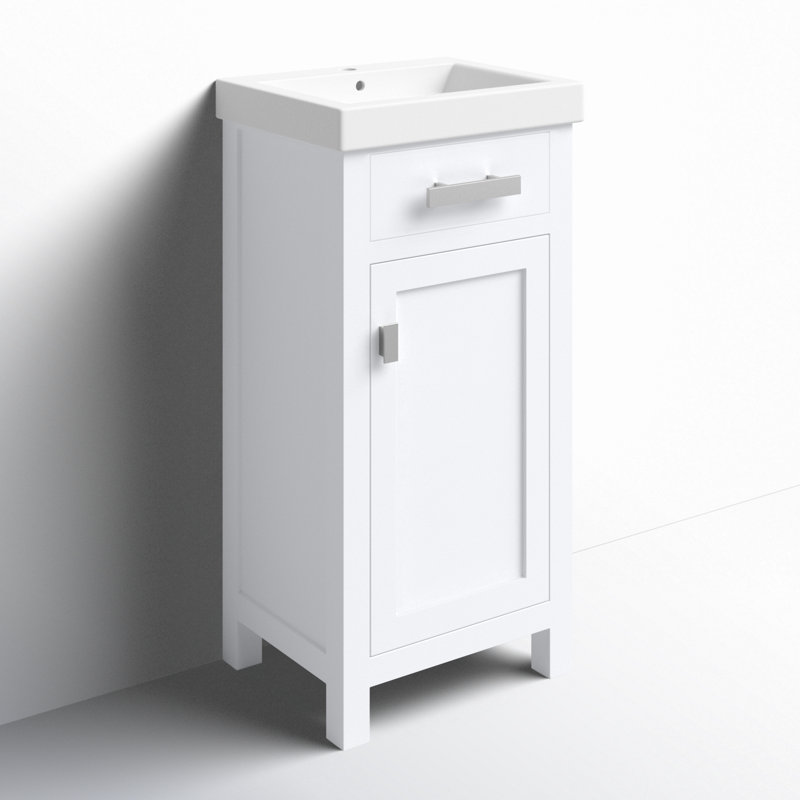 Ensemble de meuble-lavabo simple 18 po Caitlyn, Blanc