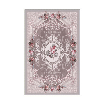 Premium Hall Carpet (3.3 x 9.8 ft), 100% Polyester, 8 mm Pile Height | Antibacterial, Non-Slip PVC Dot Underside, 650 gr/m² | Machine Washable, 3D Digital Printing | Ideal for Living Room & Entryways, Durable & Stylish Design