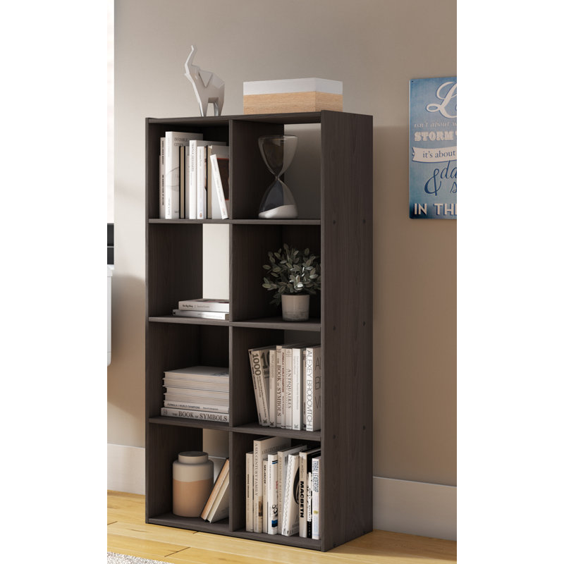 Anzalone 120.4cm H x 61cm W Cube Bookcase, Espresso