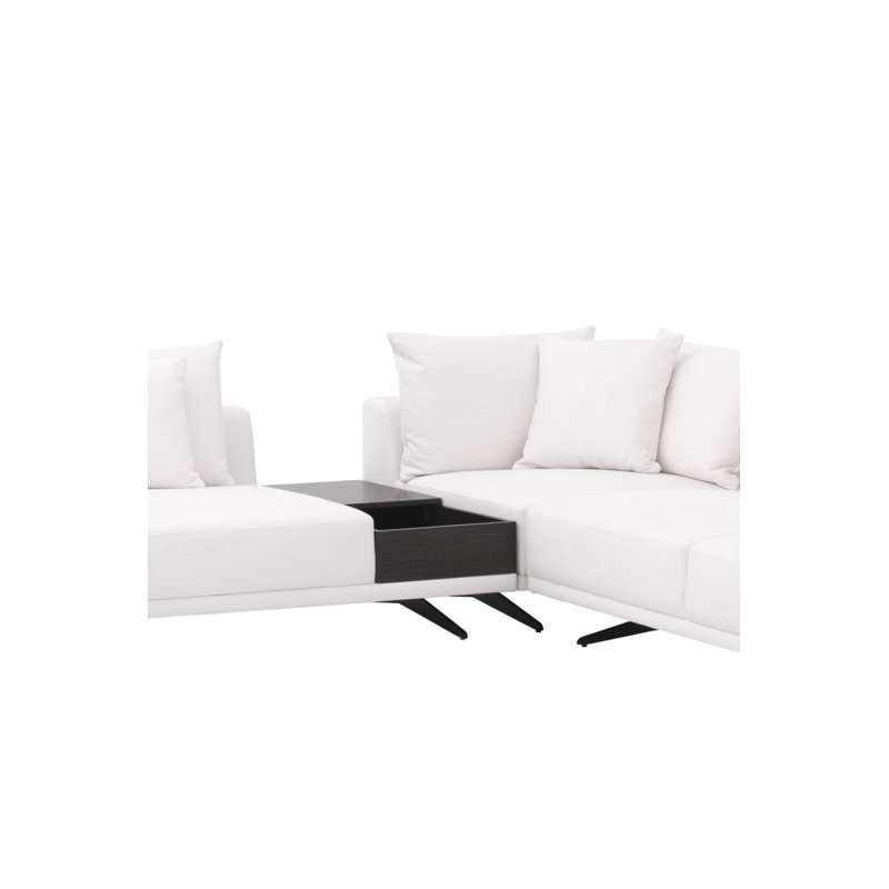 Canapé sans fin, Mélange de polyester blanc Avalon