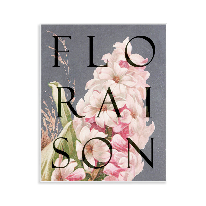 Plaque murale floraison floraison, design par Lil 'Rue