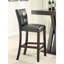 Tabouret de bar cappuccino et noir (ensemble de 2)