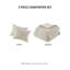 Ensemble de literie confortable en coton 3 pièces, surdimensionné à motif géométrique double / grand