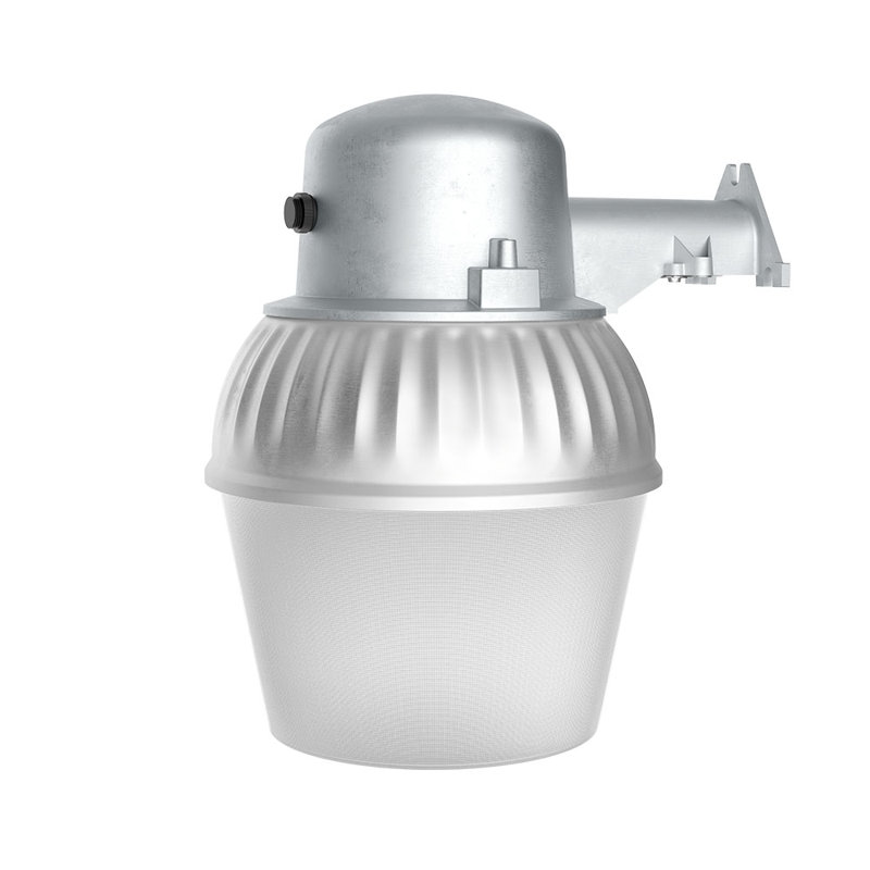 Gray Aluminum LED Dusk-to-Dawn Outdoor Wall Light
