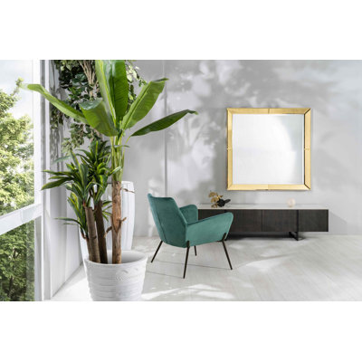 Agamveer Solid Wood Square Mirror