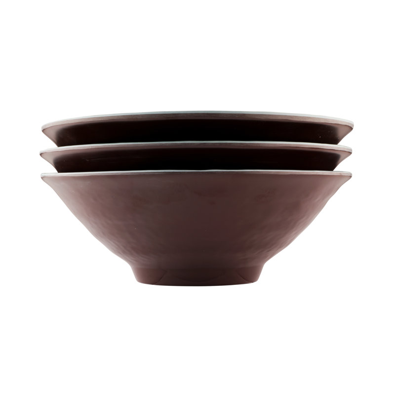Elite Global Solutions Durango Melamine Salad Bowl, Aubergine/Abyss
