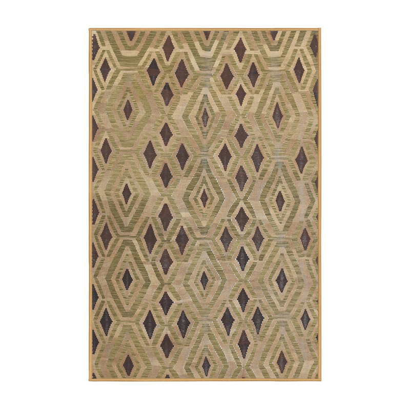 Geometric Indoor Rug, Rectangle 5' x 7'