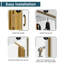 Porte accordéon pliable en PVC / vinyle H 80 po-128767068-128767069