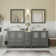 Karson 72'' Double Bathroom Vanity with Engineered Marble Top with Mirror