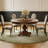 American Retro Solid Wood Round Dining Table