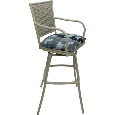 Outdoor Indoor Swivel Metal Bar Stool - 30" Seat