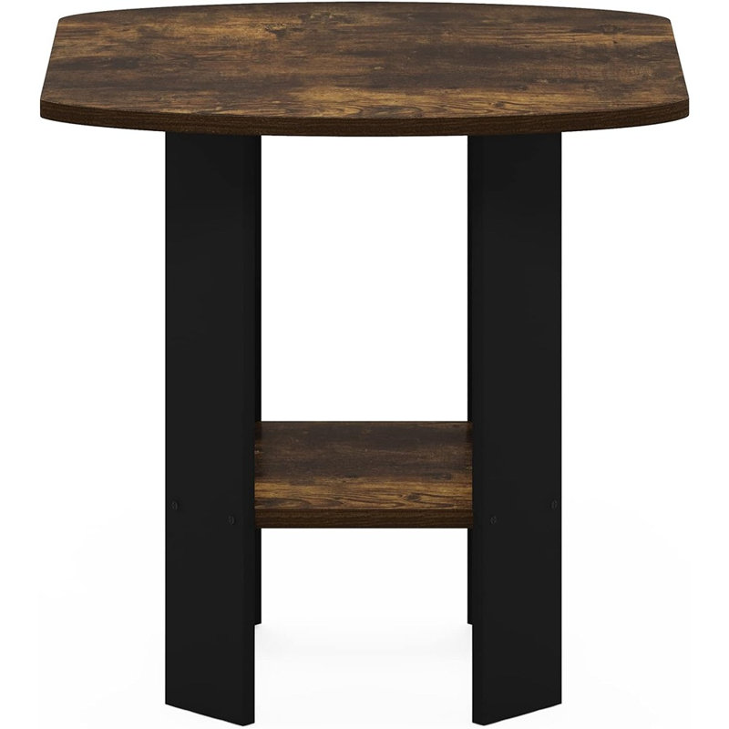 Sarwar End Table, Amber Pine/Black