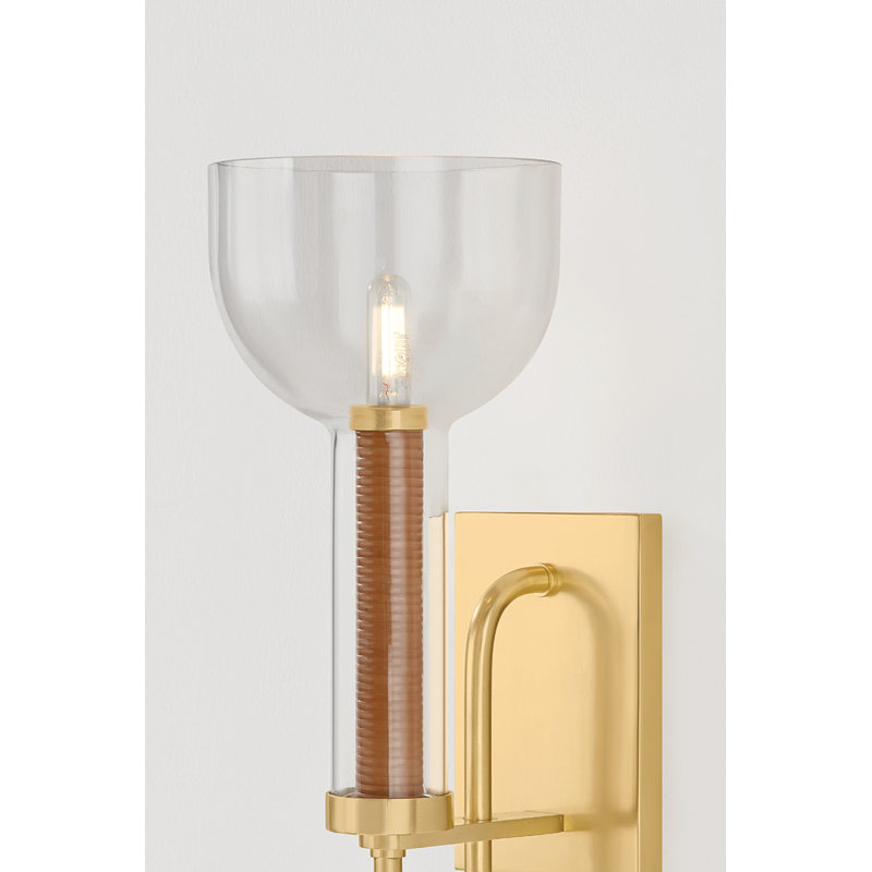 Narrowsburg Wall Sconce in Aged Brass