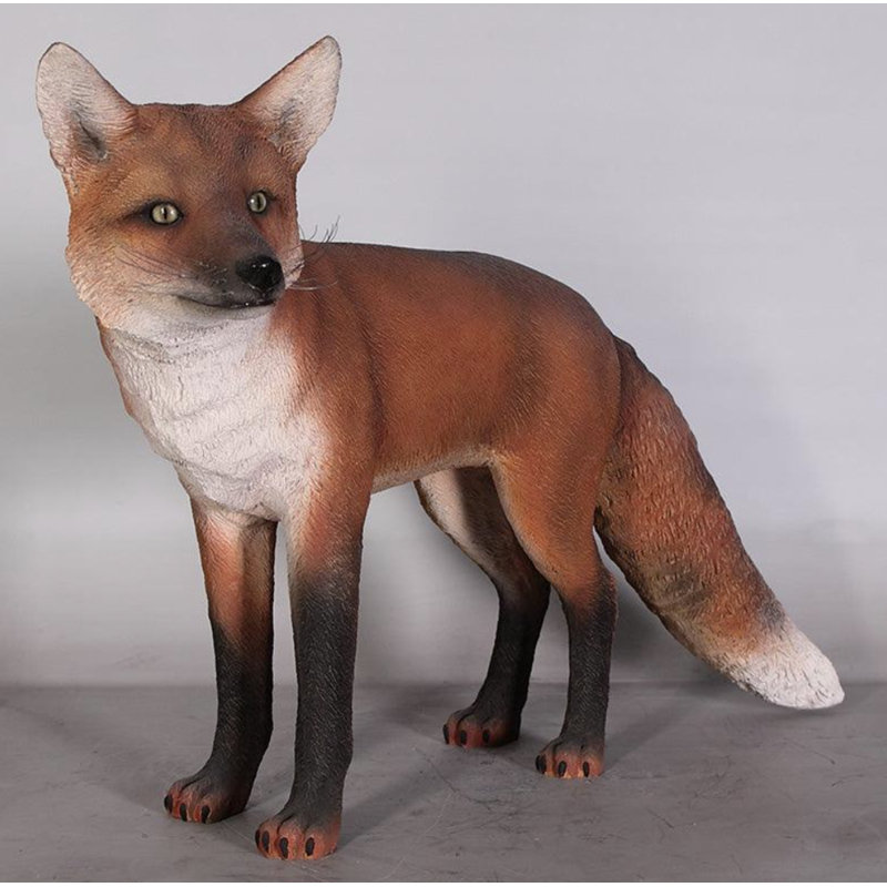Statue de renard roux grandeur nature