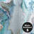 Abstract Shower Curtain Marble Petroleum by PI Creative Art-101756657
