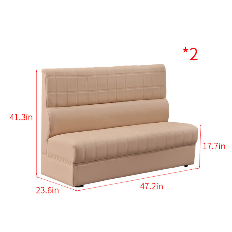 Banc rembourré en similicuir Bakery