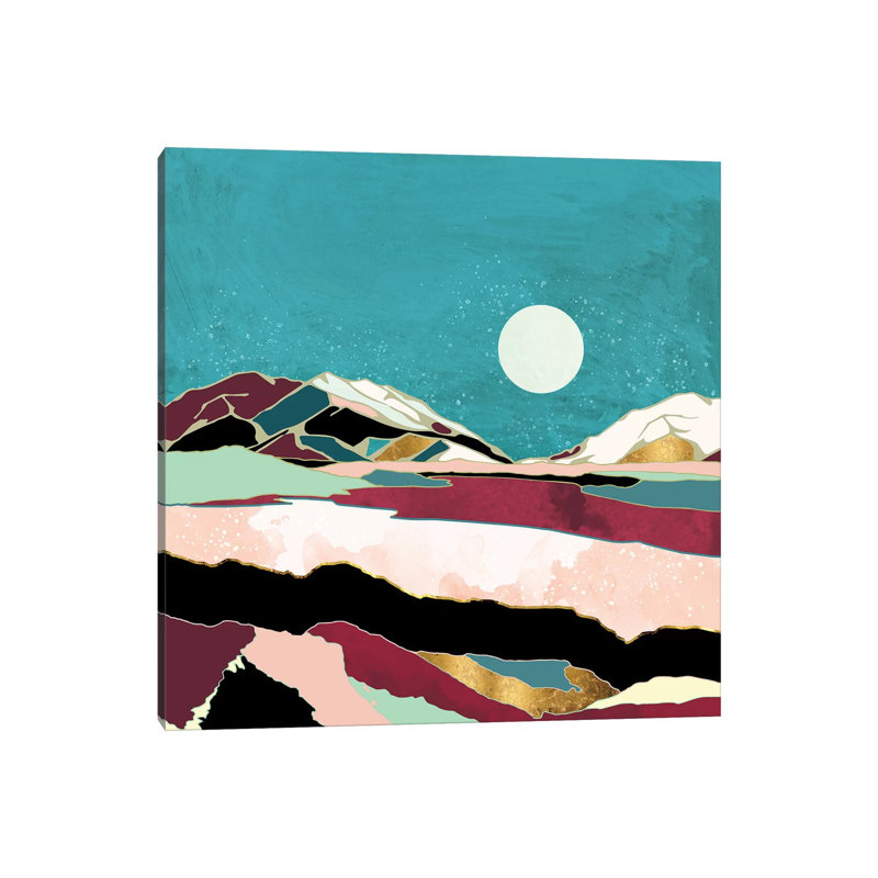 Teal Sky by SpaceFrog Designs - Wrapped Canvas Painting, 30.48 cm H x 30.48 cm W
