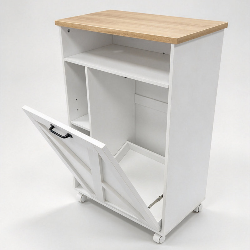 Poubelle basculante de 15 gallons avec système anti-basculement