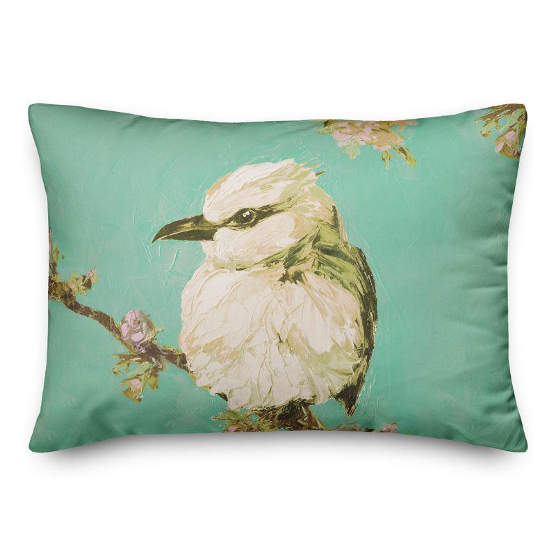 Outdoor Reversible Throw Pillow, Green