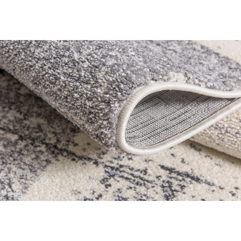 Tapis moderne de la collection Ahjanay, Rond 5 pi