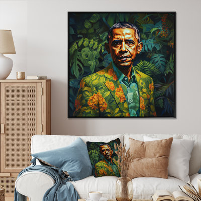 Obama Miami Vibes II On Canvas Print