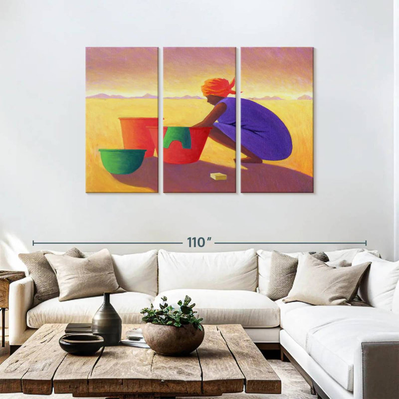 Washer Woman, 48" H x 74" W