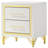 Chesney White 2-Drawer Nightstand Bedside Table
