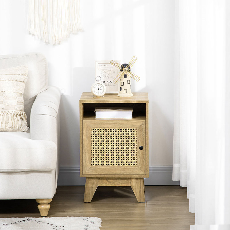 Maarla 39cm W Manufactured Wood Bedside Table
