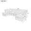 Grand canapé modulaire en U à double couche U_Style